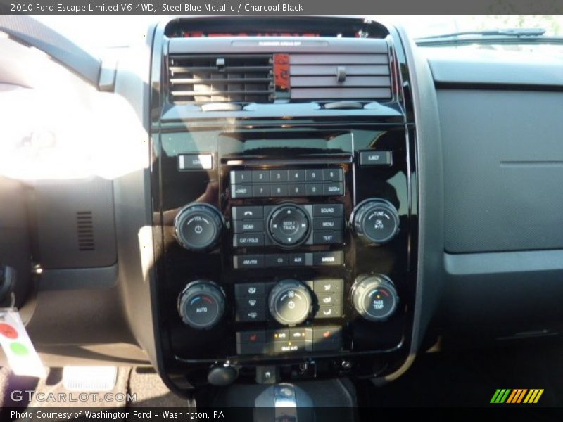 Steel Blue Metallic / Charcoal Black 2010 Ford Escape Limited V6 4WD