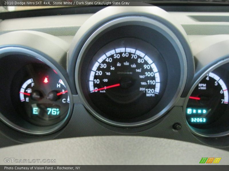 Stone White / Dark Slate Gray/Light Slate Gray 2010 Dodge Nitro SXT 4x4