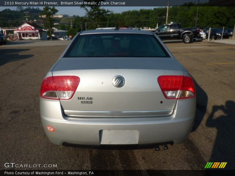Brilliant Silver Metallic / Dark Charcoal 2010 Mercury Milan I4 Premier