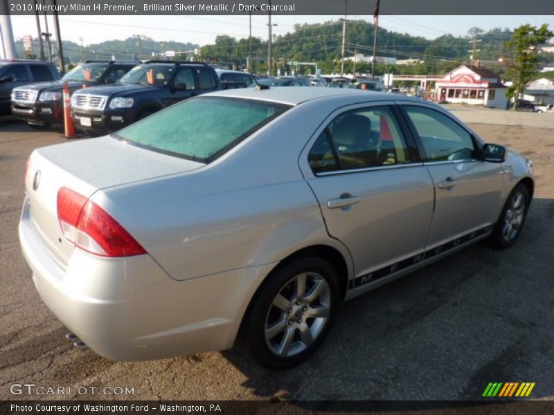 Brilliant Silver Metallic / Dark Charcoal 2010 Mercury Milan I4 Premier