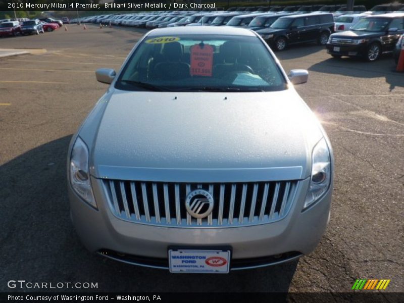 Brilliant Silver Metallic / Dark Charcoal 2010 Mercury Milan I4 Premier