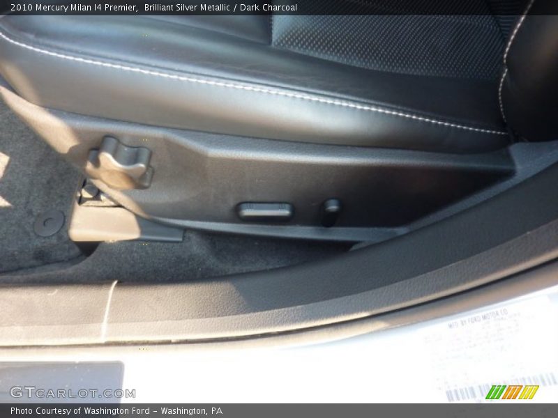Brilliant Silver Metallic / Dark Charcoal 2010 Mercury Milan I4 Premier