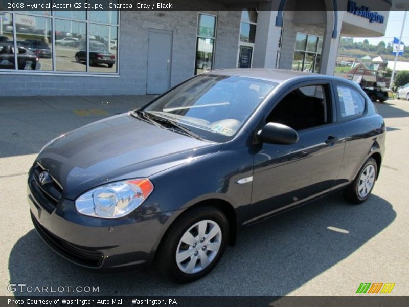 Charcoal Gray / Black 2008 Hyundai Accent GS Coupe