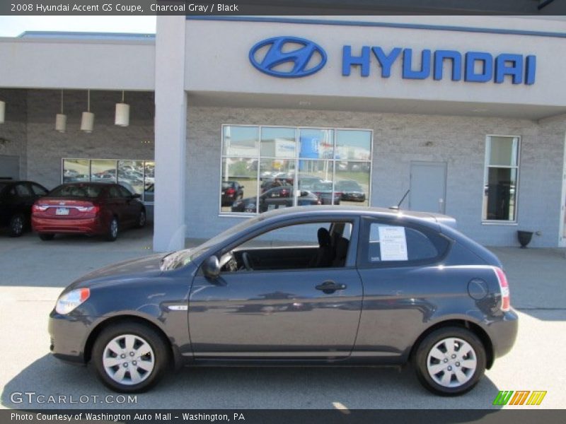 Charcoal Gray / Black 2008 Hyundai Accent GS Coupe