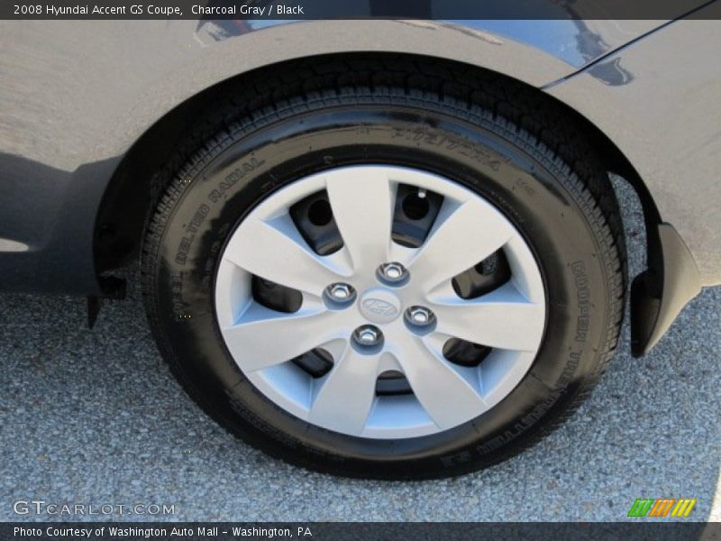 Charcoal Gray / Black 2008 Hyundai Accent GS Coupe