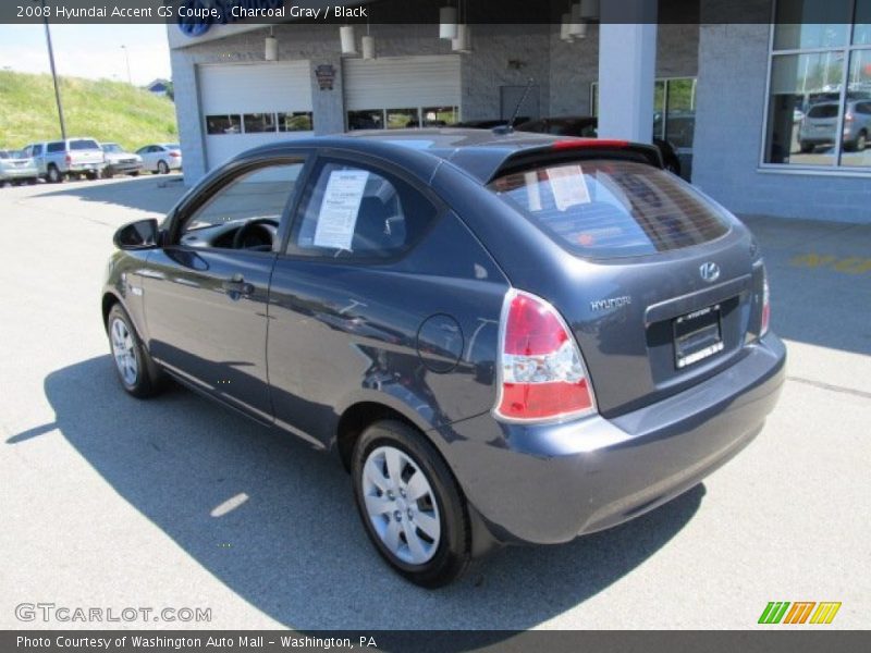 Charcoal Gray / Black 2008 Hyundai Accent GS Coupe