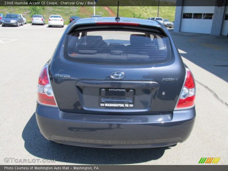 Charcoal Gray / Black 2008 Hyundai Accent GS Coupe