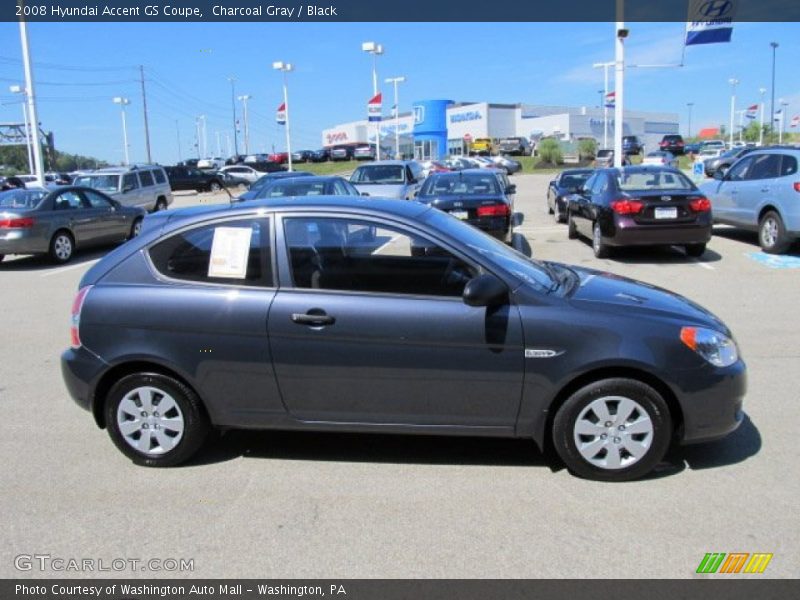 Charcoal Gray / Black 2008 Hyundai Accent GS Coupe