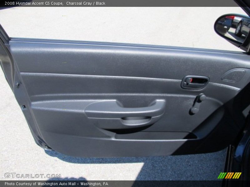 Charcoal Gray / Black 2008 Hyundai Accent GS Coupe