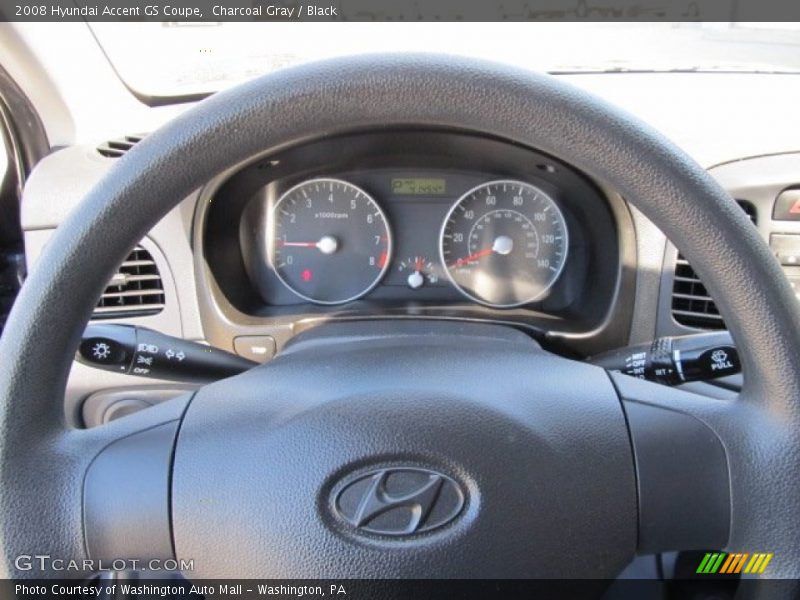 Charcoal Gray / Black 2008 Hyundai Accent GS Coupe