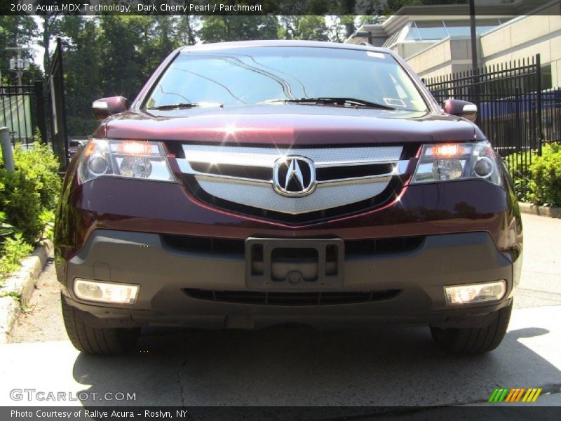 Dark Cherry Pearl / Parchment 2008 Acura MDX Technology