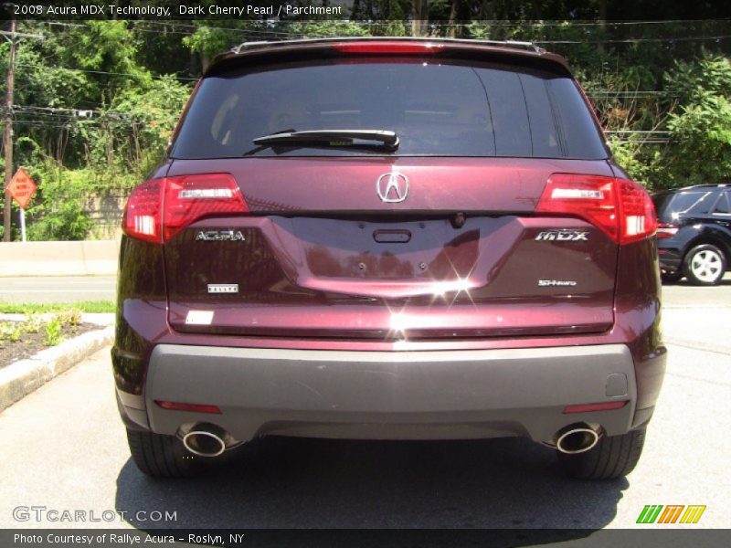 Dark Cherry Pearl / Parchment 2008 Acura MDX Technology