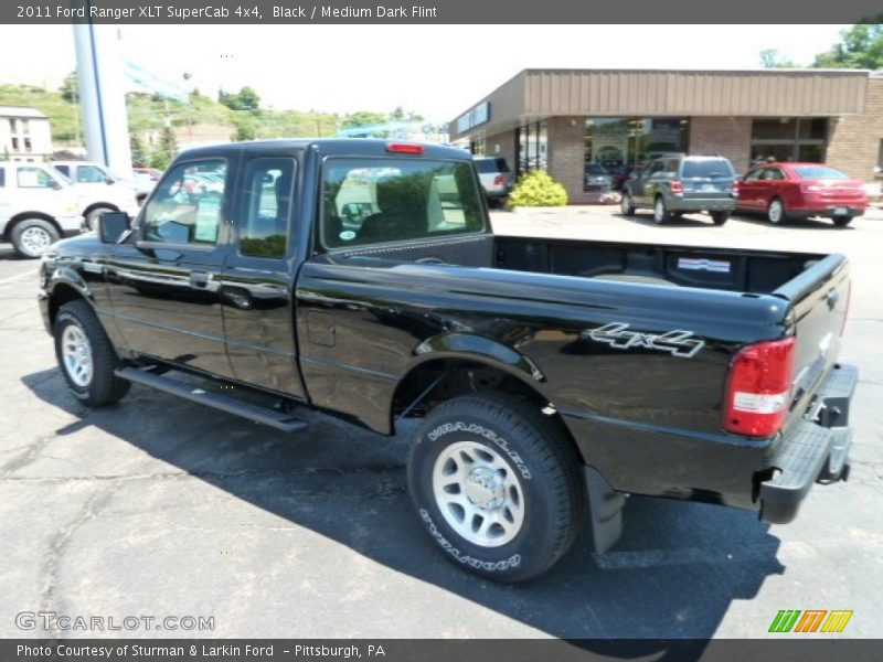 Black / Medium Dark Flint 2011 Ford Ranger XLT SuperCab 4x4