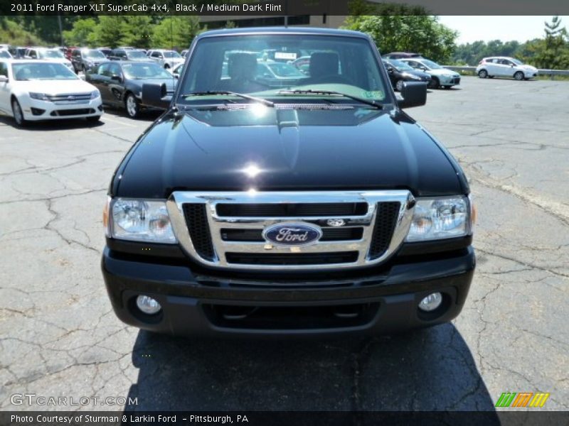 Black / Medium Dark Flint 2011 Ford Ranger XLT SuperCab 4x4