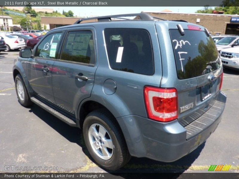 Steel Blue Metallic / Charcoal Black 2011 Ford Escape XLT