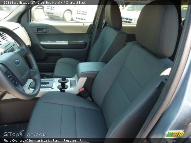 Steel Blue Metallic / Charcoal Black 2011 Ford Escape XLT