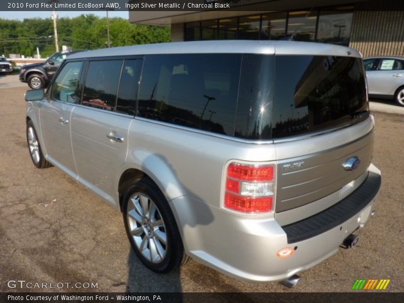Ingot Silver Metallic / Charcoal Black 2010 Ford Flex Limited EcoBoost AWD