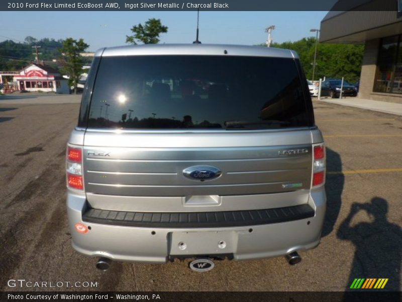 Ingot Silver Metallic / Charcoal Black 2010 Ford Flex Limited EcoBoost AWD