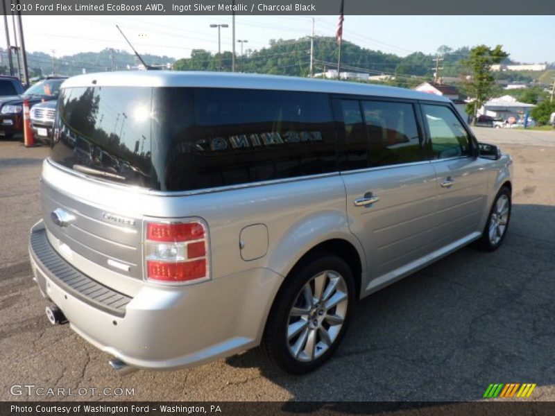 Ingot Silver Metallic / Charcoal Black 2010 Ford Flex Limited EcoBoost AWD