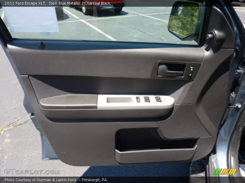 Steel Blue Metallic / Charcoal Black 2011 Ford Escape XLT