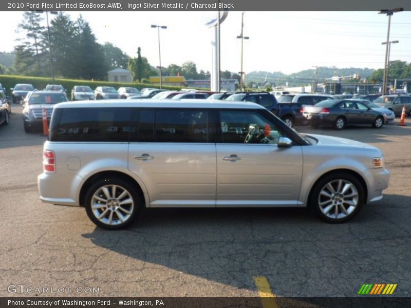 Ingot Silver Metallic / Charcoal Black 2010 Ford Flex Limited EcoBoost AWD