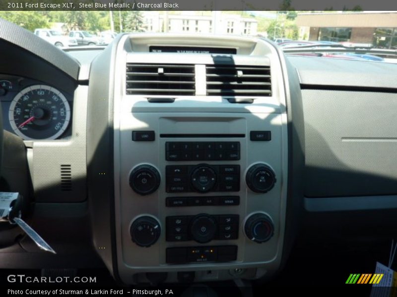 Steel Blue Metallic / Charcoal Black 2011 Ford Escape XLT