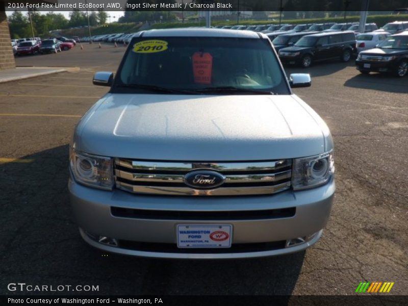 Ingot Silver Metallic / Charcoal Black 2010 Ford Flex Limited EcoBoost AWD