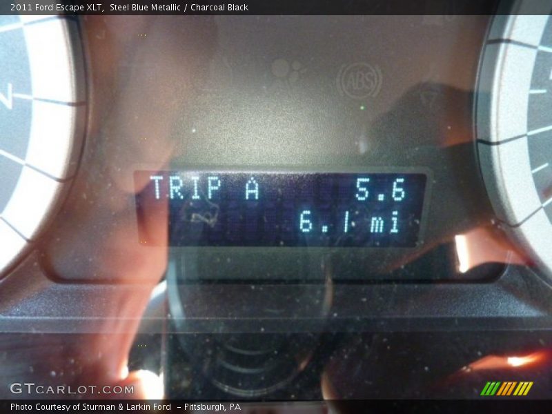 Steel Blue Metallic / Charcoal Black 2011 Ford Escape XLT