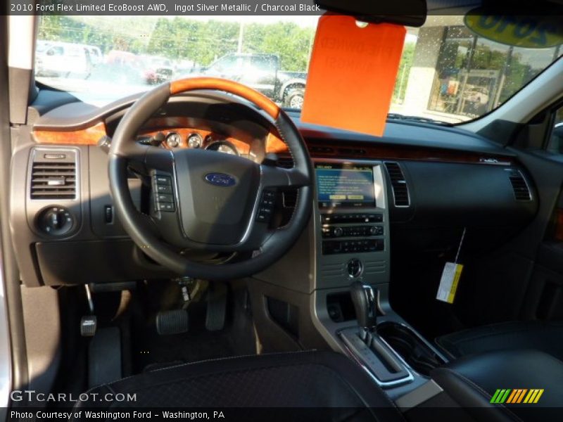 Ingot Silver Metallic / Charcoal Black 2010 Ford Flex Limited EcoBoost AWD