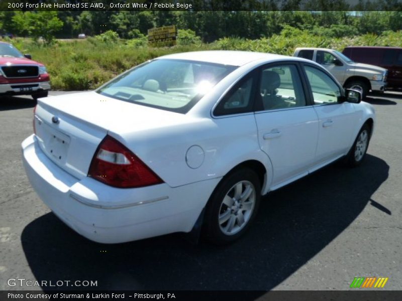 Oxford White / Pebble Beige 2006 Ford Five Hundred SE AWD