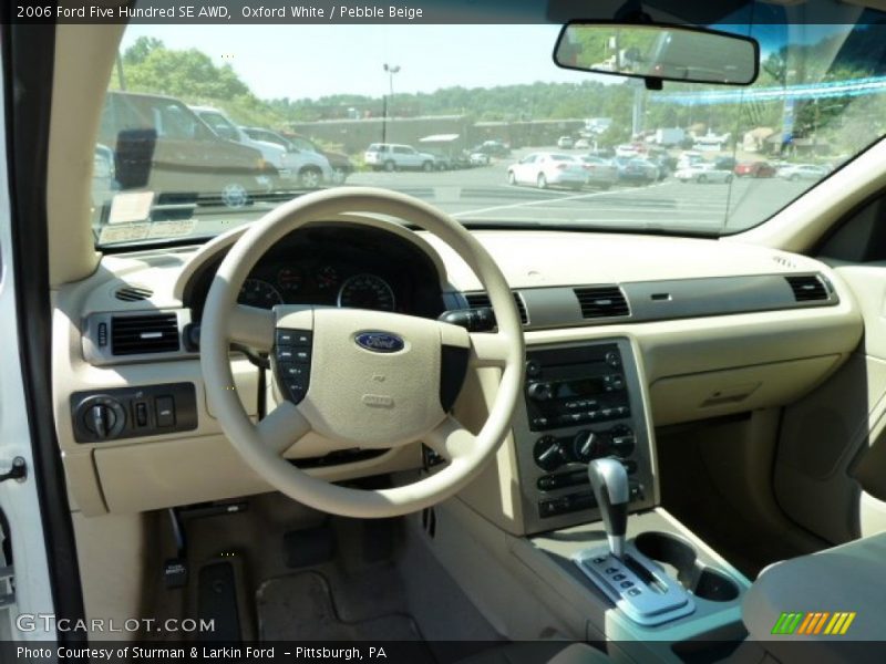 Oxford White / Pebble Beige 2006 Ford Five Hundred SE AWD