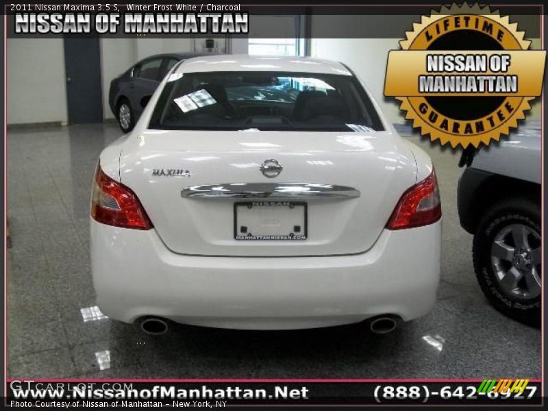 Winter Frost White / Charcoal 2011 Nissan Maxima 3.5 S