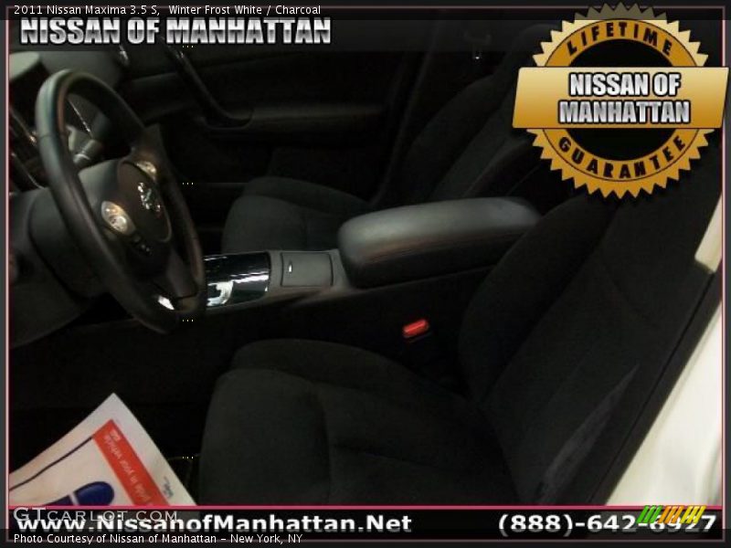 Winter Frost White / Charcoal 2011 Nissan Maxima 3.5 S