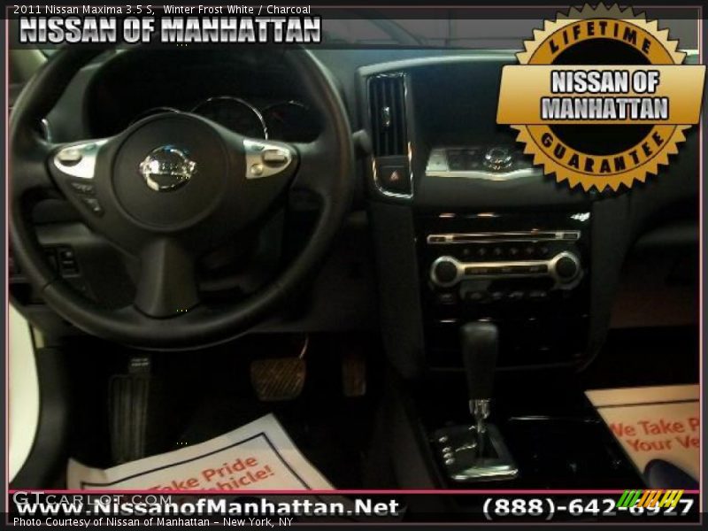 Winter Frost White / Charcoal 2011 Nissan Maxima 3.5 S