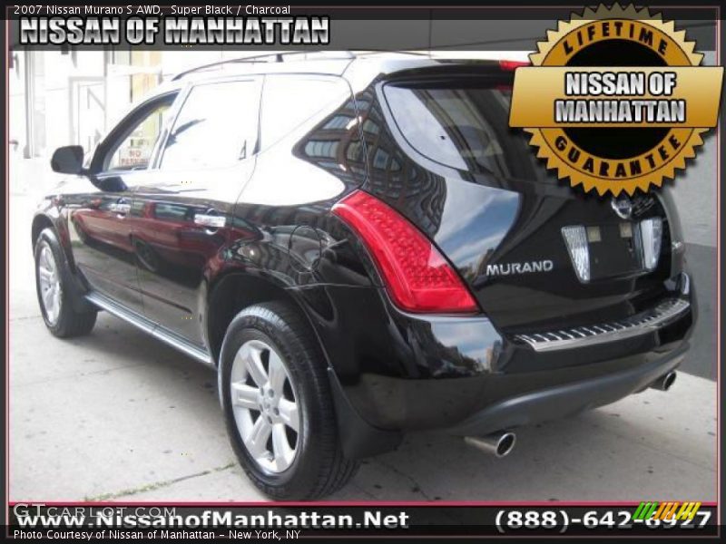 Super Black / Charcoal 2007 Nissan Murano S AWD