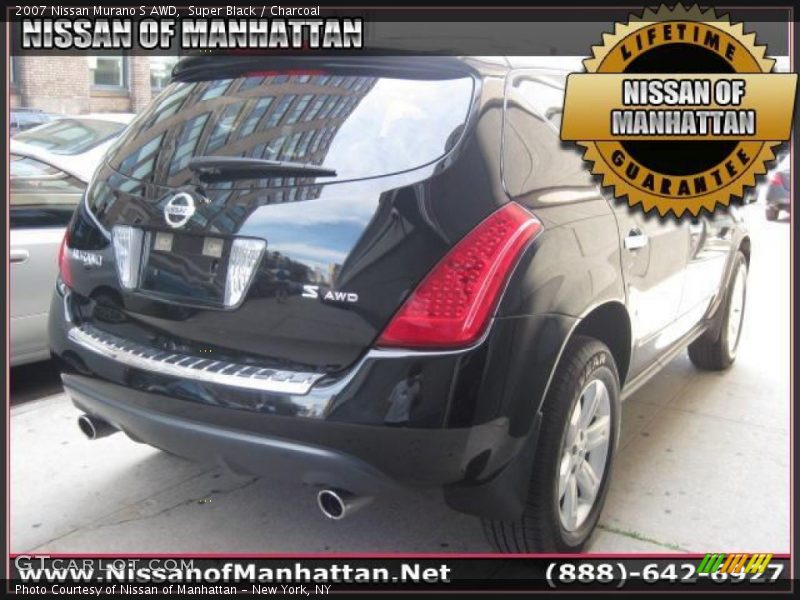 Super Black / Charcoal 2007 Nissan Murano S AWD