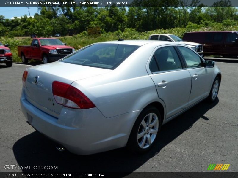 Brilliant Silver Metallic / Dark Charcoal 2010 Mercury Milan V6 Premier