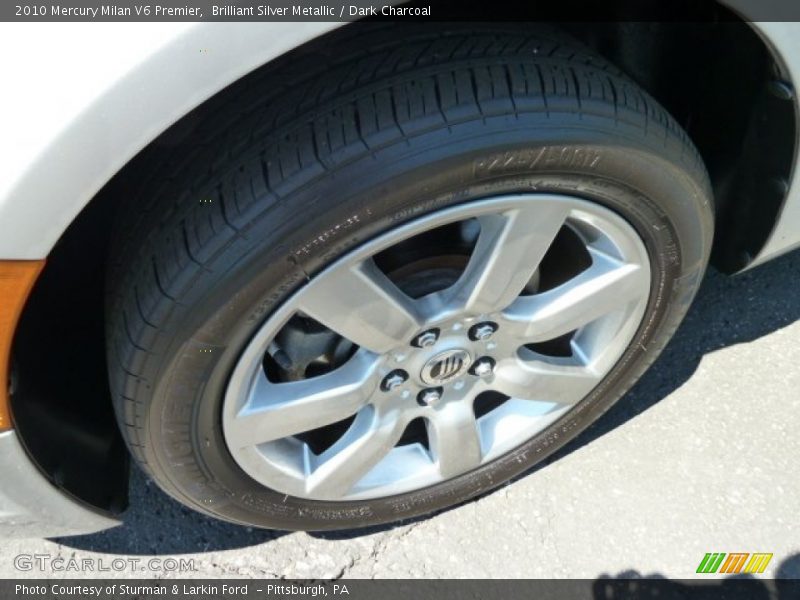 Brilliant Silver Metallic / Dark Charcoal 2010 Mercury Milan V6 Premier