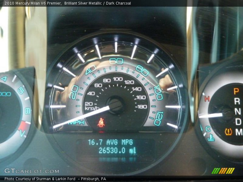 Brilliant Silver Metallic / Dark Charcoal 2010 Mercury Milan V6 Premier