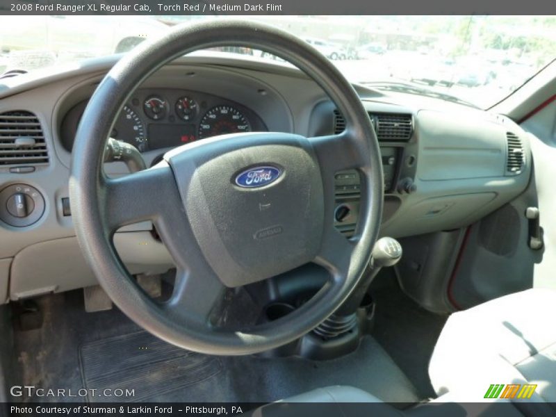 Torch Red / Medium Dark Flint 2008 Ford Ranger XL Regular Cab