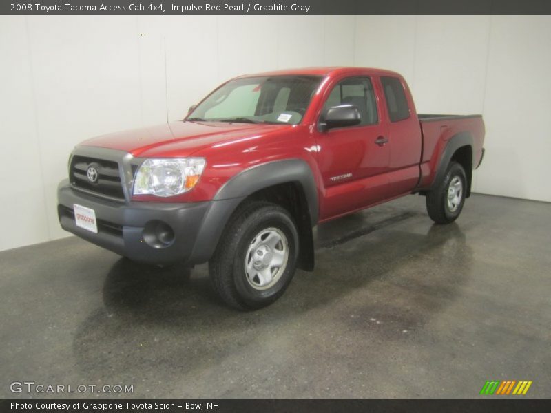 Impulse Red Pearl / Graphite Gray 2008 Toyota Tacoma Access Cab 4x4