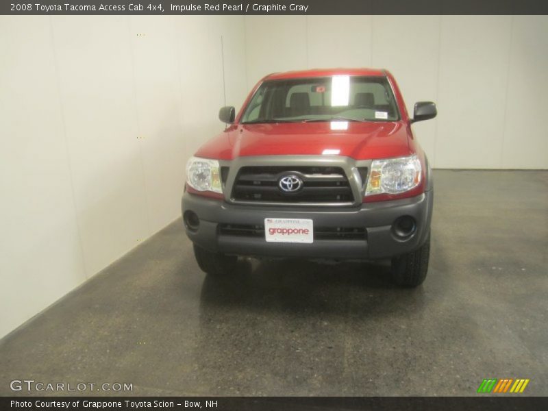 Impulse Red Pearl / Graphite Gray 2008 Toyota Tacoma Access Cab 4x4