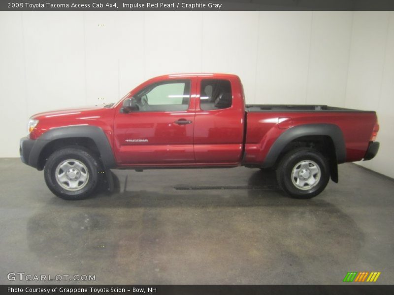 Impulse Red Pearl / Graphite Gray 2008 Toyota Tacoma Access Cab 4x4