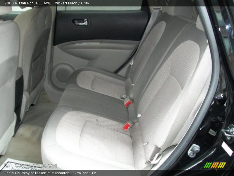 Wicked Black / Gray 2008 Nissan Rogue SL AWD