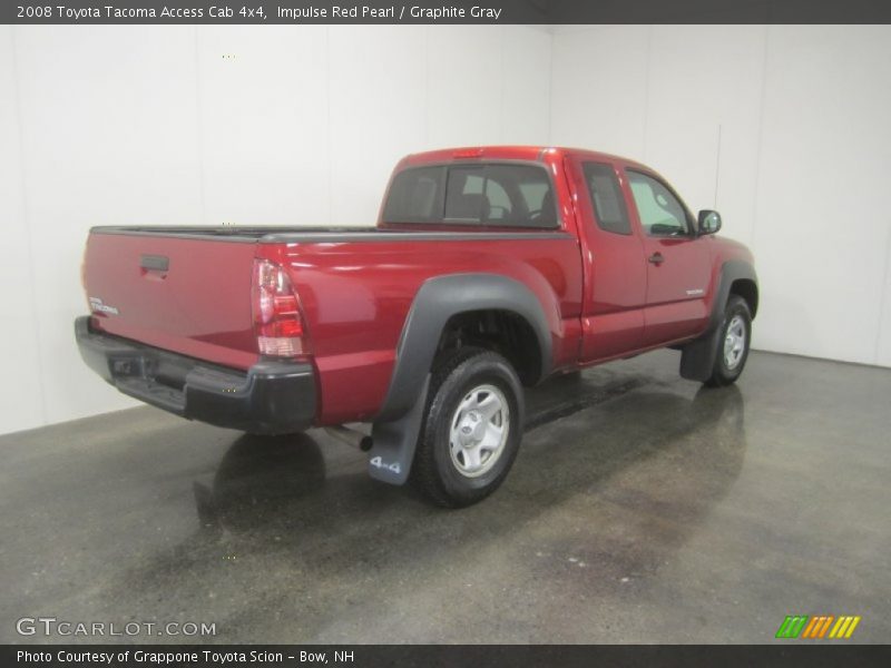 Impulse Red Pearl / Graphite Gray 2008 Toyota Tacoma Access Cab 4x4