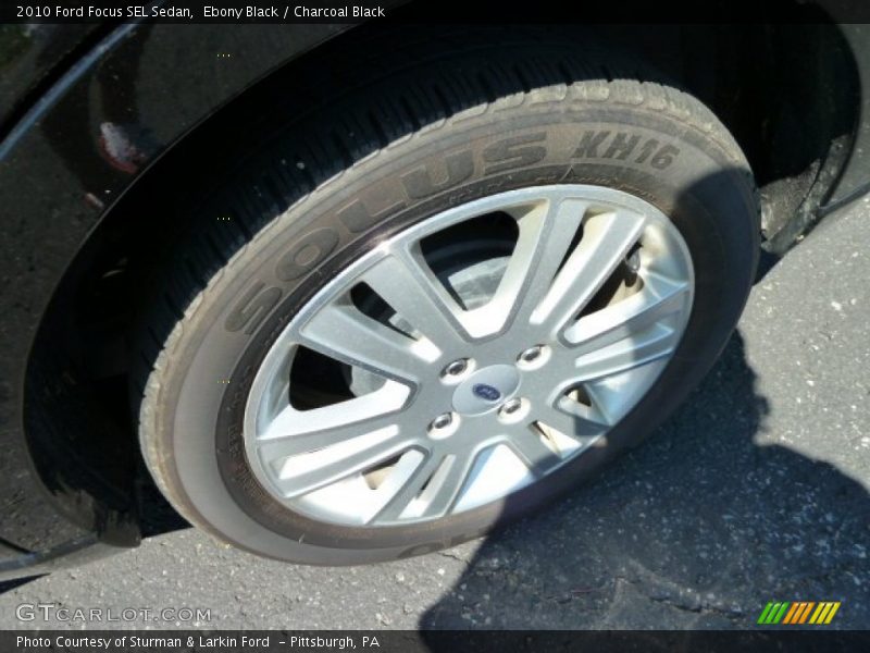 Ebony Black / Charcoal Black 2010 Ford Focus SEL Sedan