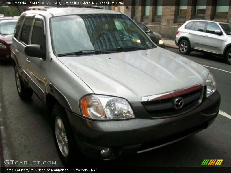 Satin Silver Metallic / Dark Flint Gray 2003 Mazda Tribute LX-V6 4WD