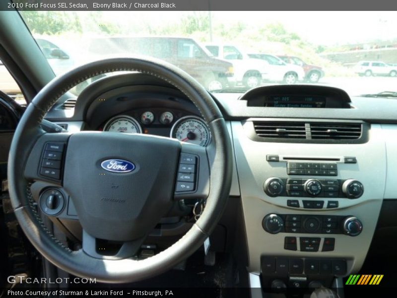 Ebony Black / Charcoal Black 2010 Ford Focus SEL Sedan