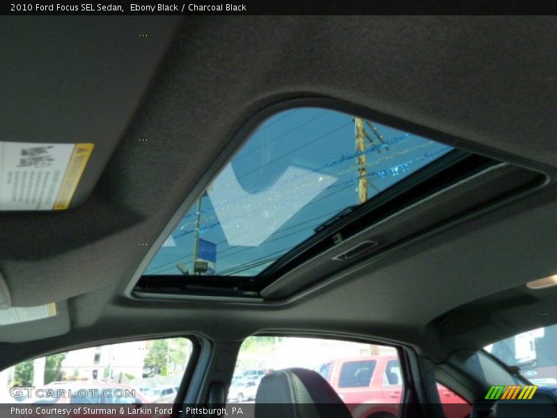 Ebony Black / Charcoal Black 2010 Ford Focus SEL Sedan