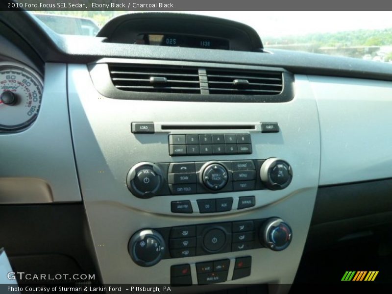 Ebony Black / Charcoal Black 2010 Ford Focus SEL Sedan